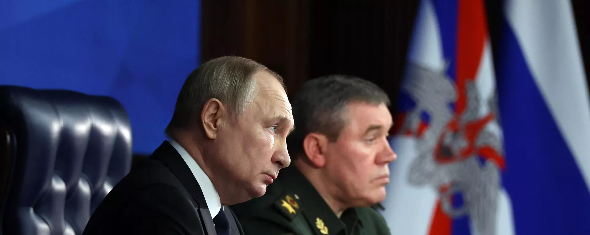 El presidente de Rusia, Vladímir Putin, en la reunión con la junta directiva del Ministerio de Defensa El presidente de Rusia, Vladímir Putin, en la reunión con la junta directiva del Ministerio de Defensa - Sputnik Mundo, 1920, 21.12.2022