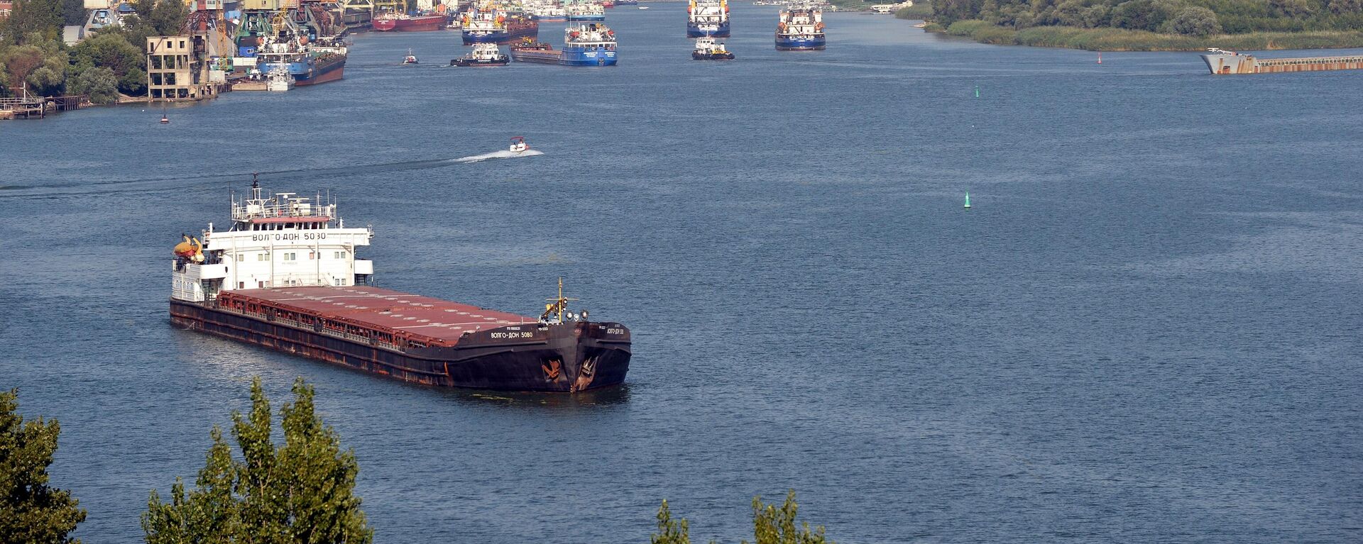 Barcos comerciales en el río Don, Rusia - Sputnik Mundo, 1920, 22.12.2022
