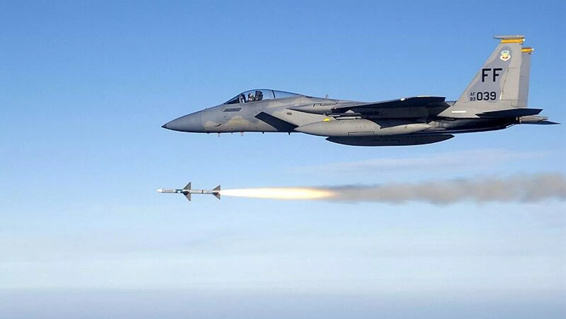 El caza estadounidense F-15 El caza estadounidense F-15 - Sputnik Mundo, 1920, 10.12.2023
