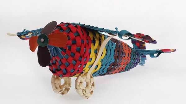 Avioneta de juguete de palma tejida - Sputnik Mundo