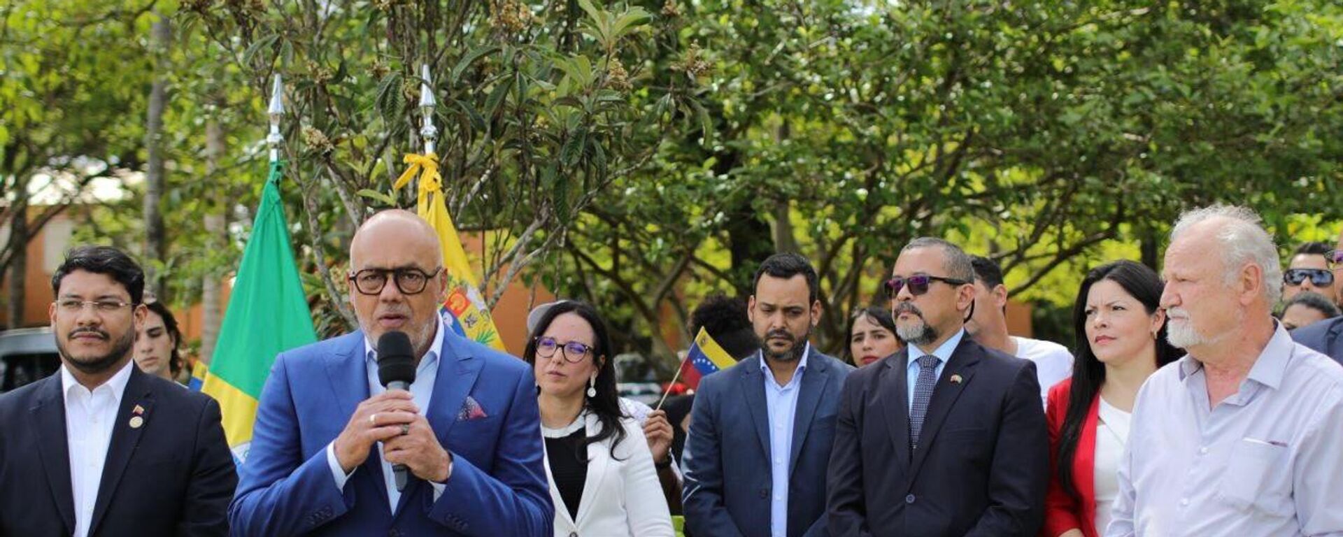 Jorge Rodriguez, presidente de la Asamblea Nacional venezolana., durante la apertura de la embajada en Brasil  - Sputnik Mundo, 1920, 03.01.2023