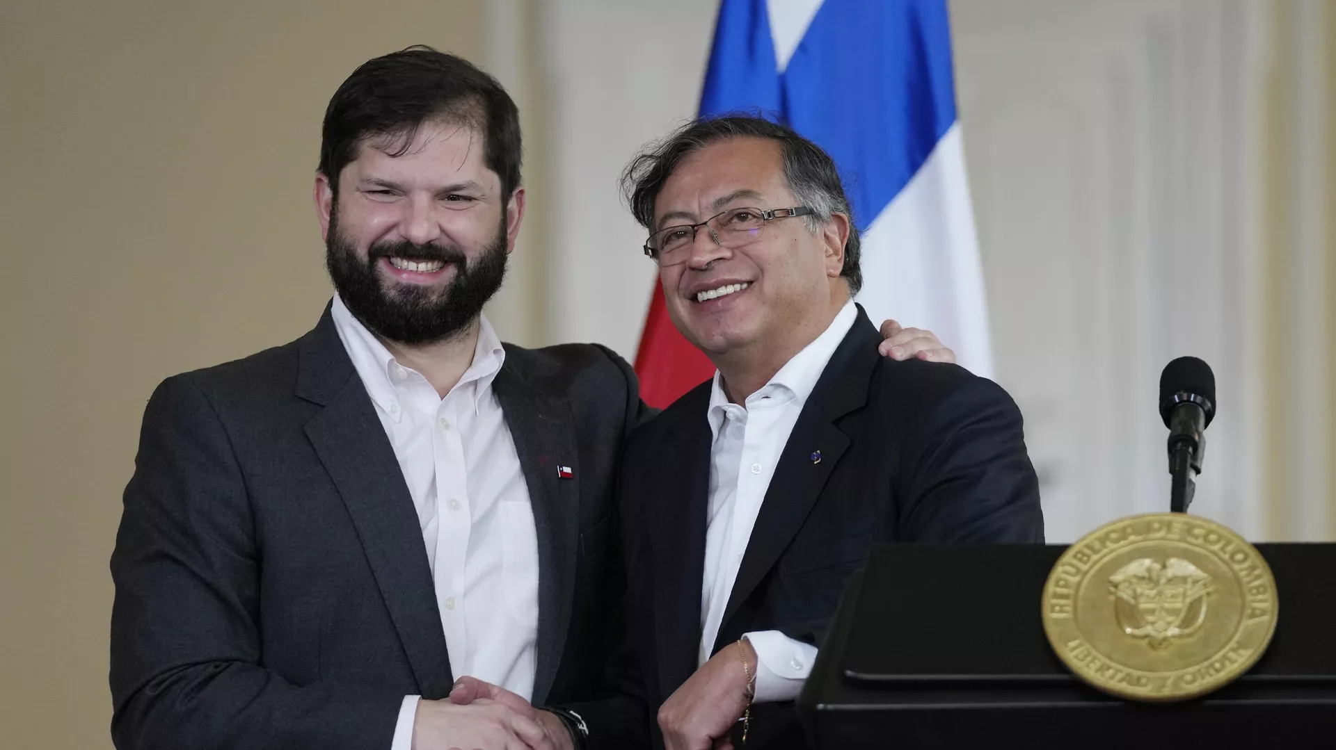 Gustavo Petro y Gabriel Boric Gustavo Petro y Gabriel Boric - Sputnik Mundo, 1920, 04.01.2023