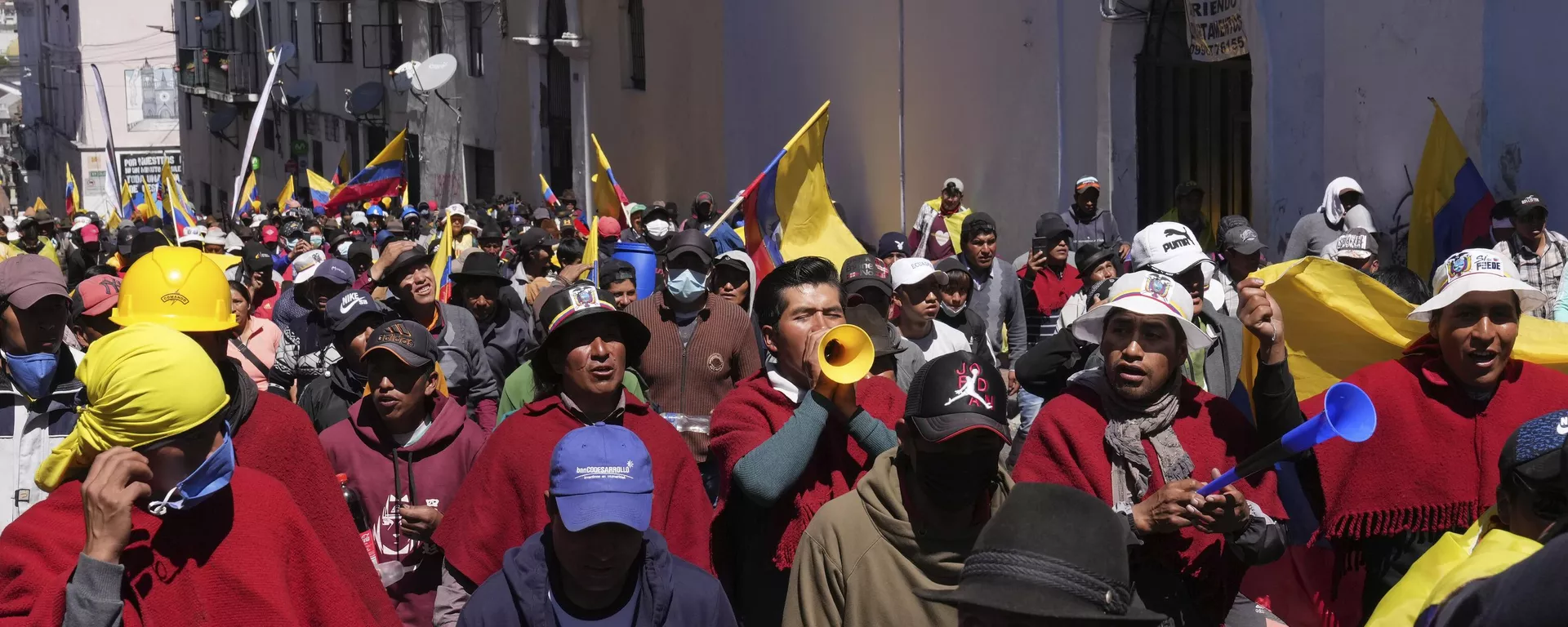 Protestas de los pueblos indígenas en Ecuador en el verano de 2022 (archivo) Protestas de los pueblos indígenas en Ecuador en el verano de 2022 (archivo) - Sputnik Mundo, 1920, 24.01.2023