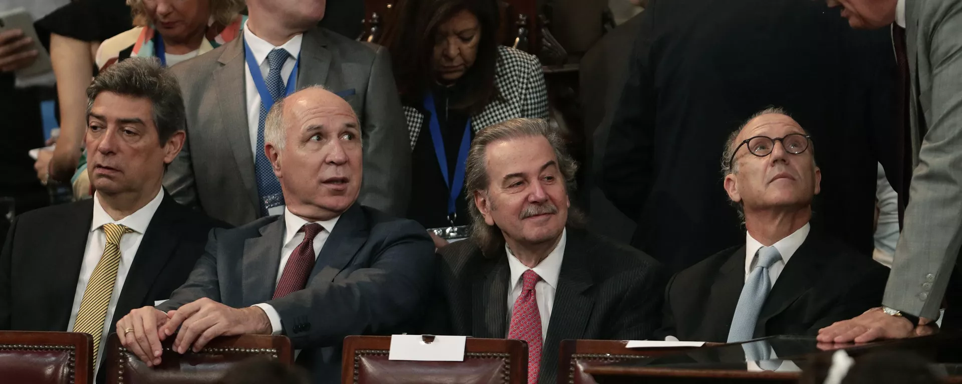 De izquierda a derecha, los jueces de la Corte Suprema de Justicia Horacio Rosatti, Ricardo Lorenzetti, Juan Carlos Maqueda y Carlos Rosenkrantz De izquierda a derecha, los jueces de la Corte Suprema de Justicia Horacio Rosatti, Ricardo Lorenzetti, Juan Carlos Maqueda y Carlos Rosenkrantz - Sputnik Mundo, 1920, 20.01.2023