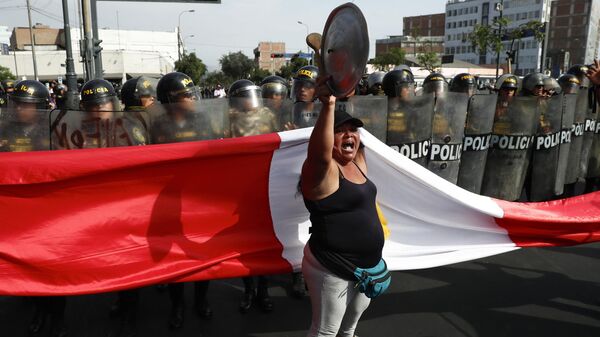 Protestas en Perú - Sputnik Mundo