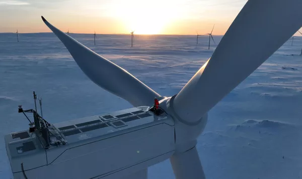 En la región de Múrmansk, en la península de Kola, empezó a funcionar la central eólica de Kola, actualmente la más potente del Ártico. En la región de Múrmansk, en la península de Kola, empezó a funcionar la central eólica de Kola, actualmente la más potente del Ártico. - Sputnik Mundo