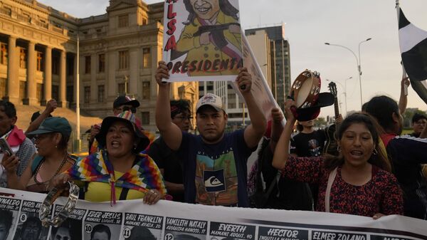 Protestas en Perú - Sputnik Mundo