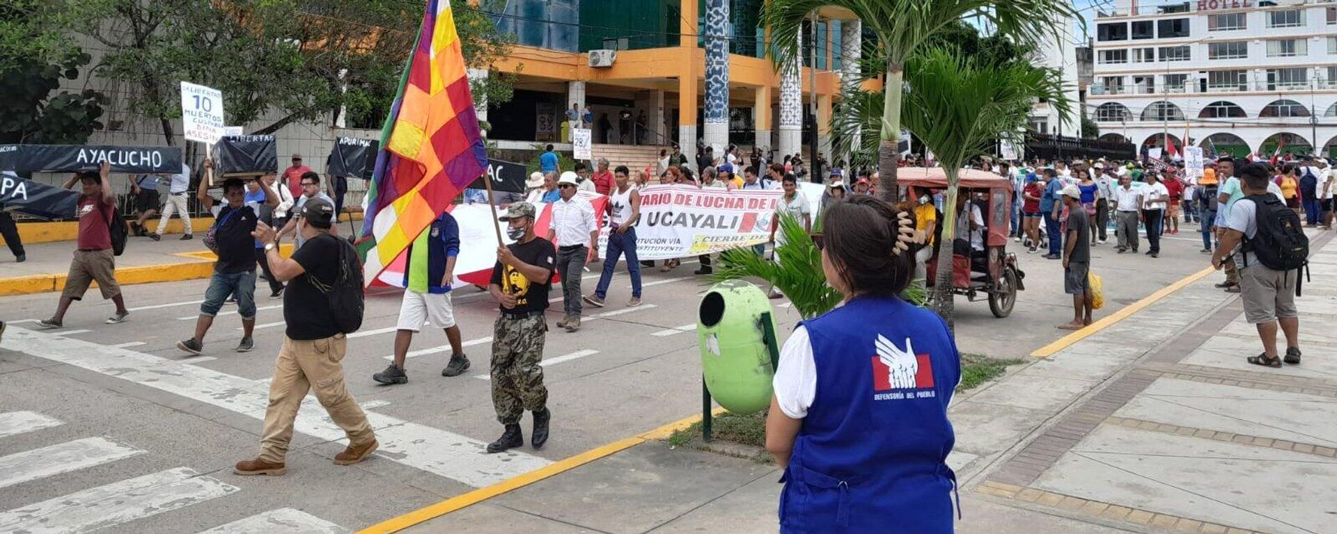 La Defensoría de Perú monitorea protestas contra el Gobierno  - Sputnik Mundo, 1920, 09.02.2023