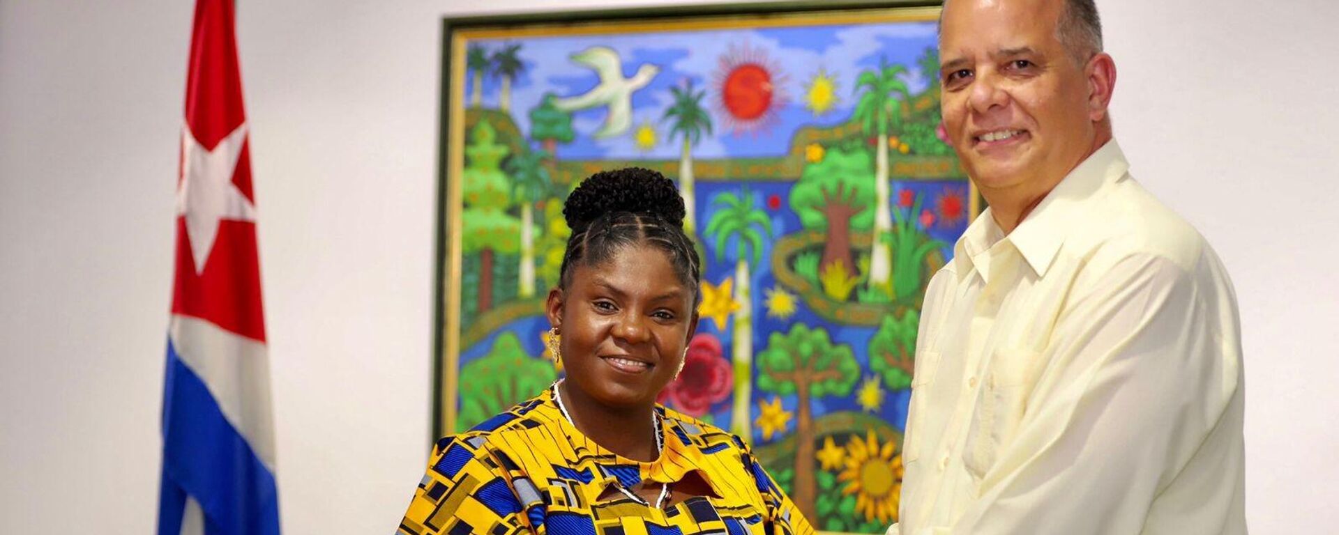 La vicepresidenta de Colombia, Francia Márquez, y Carlos de Céspedes Piedra, director de América del Sur del Ministerio de Relaciones Exteriores de Cuba  - Sputnik Mundo, 1920, 10.02.2023