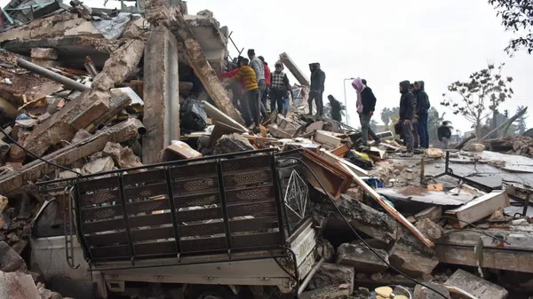 Consecuencias del terremoto en Siria, 2023 - Sputnik Mundo