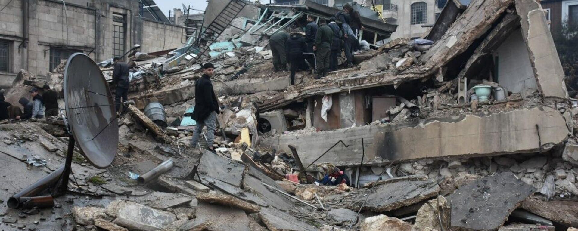 Las consecuencias del terremoto en la ciudad siria de Alepo - Sputnik Mundo, 1920, 18.02.2023