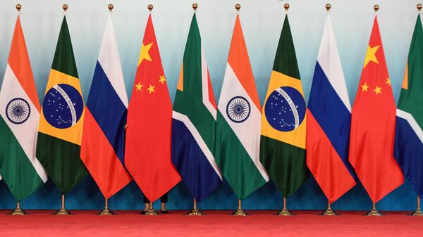 Banderas de los países BRICS - Sputnik Mundo