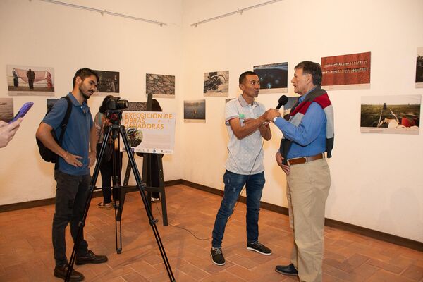 La inauguración de la exposición de las obras ganadoras del Concurso Andréi Stenin 2023 en la ciudad colombiana de Envigado - Sputnik Mundo