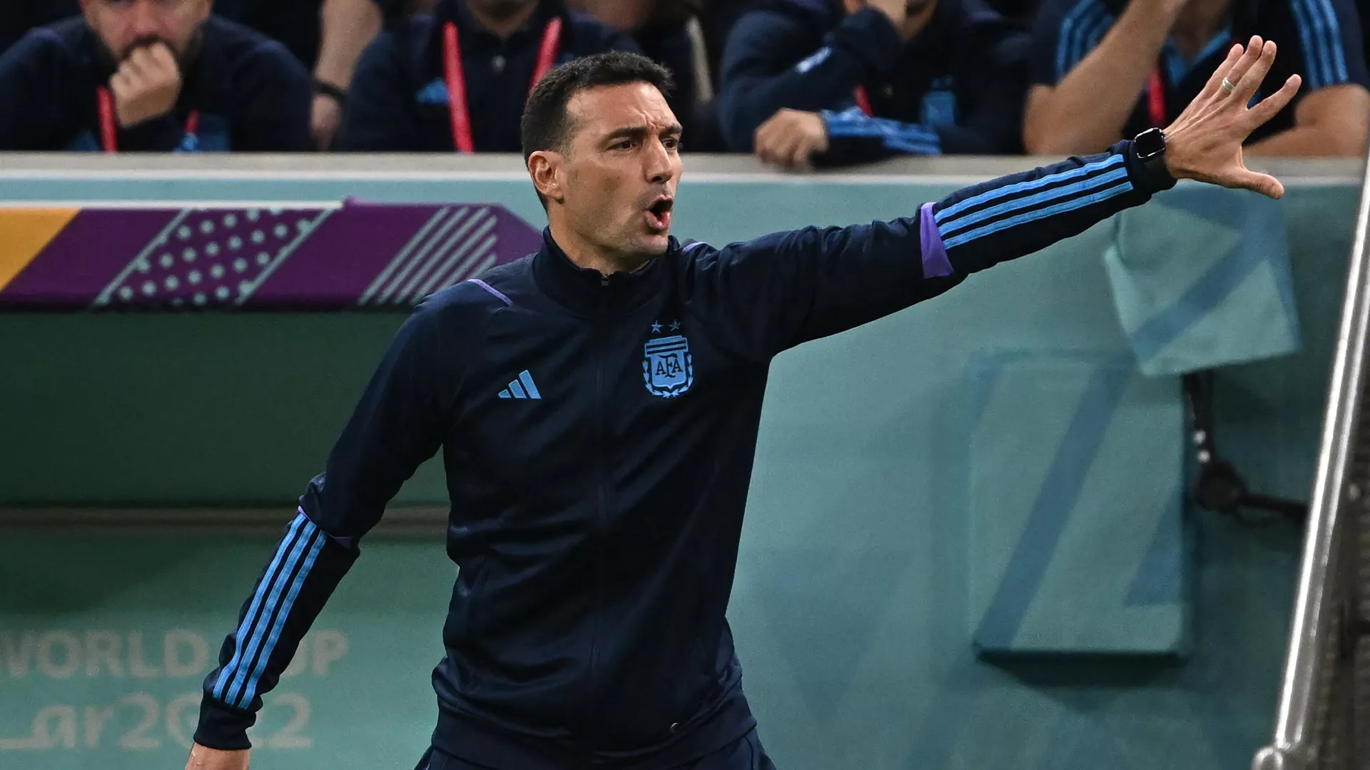 El director técnico de la selección de fútbol de Argentina, Lionel Scaloni