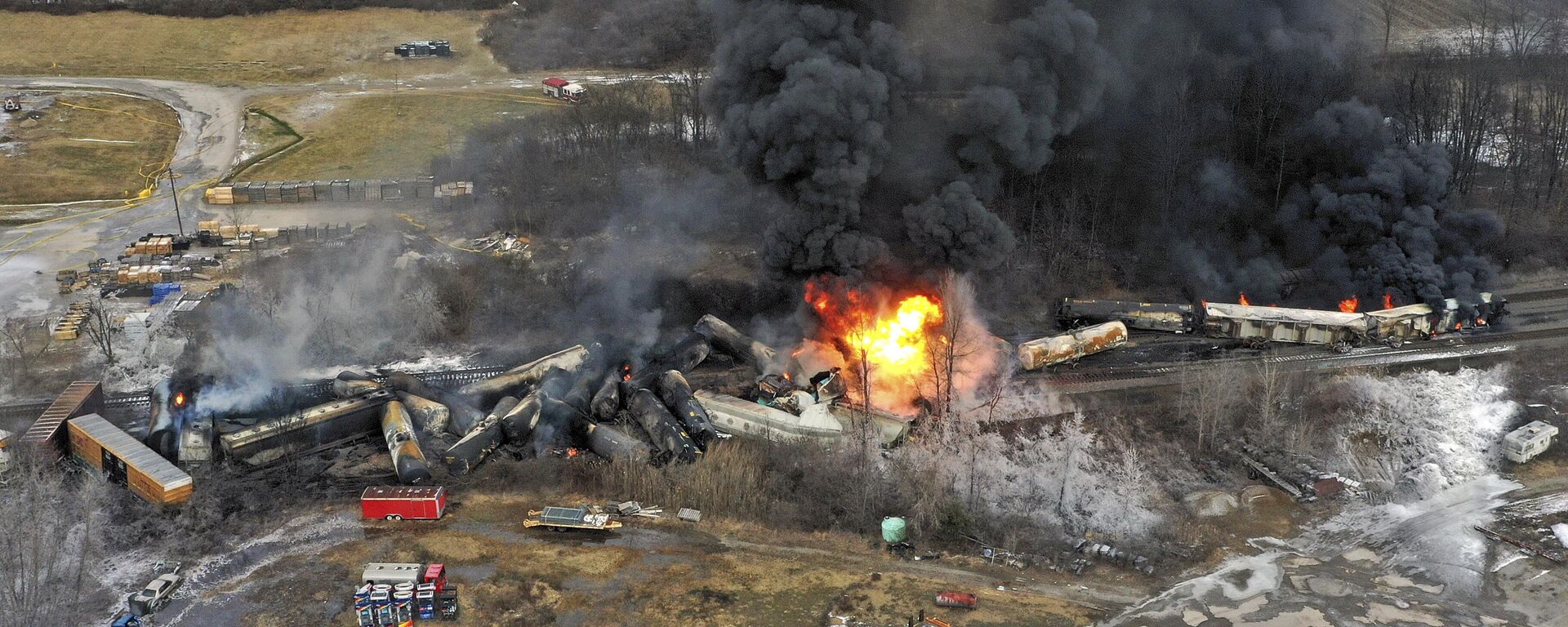 Un accidente de tren en el estado norteamericano de Ohio, el 4 de febrero de 2023. - Sputnik Mundo, 1920, 31.01.2024