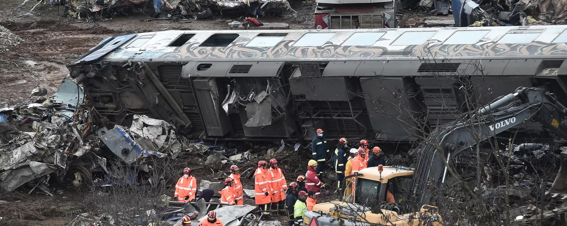 El accidente de trenes en Lárisa, Grecia, dejó decenas de personas muertas. El accidente de trenes en Lárisa, Grecia, dejó decenas de personas muertas. - Sputnik Mundo, 1920, 03.03.2023