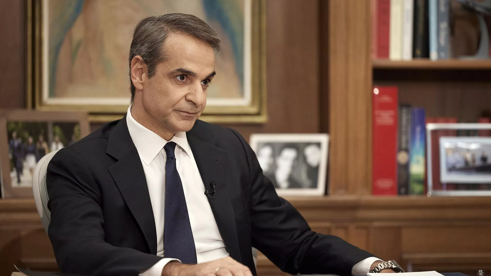 El jefe del Gobierno griego, Kyriakos Mitsotakis El jefe del Gobierno griego, Kyriakos Mitsotakis - Sputnik Mundo, 1920, 09.03.2023