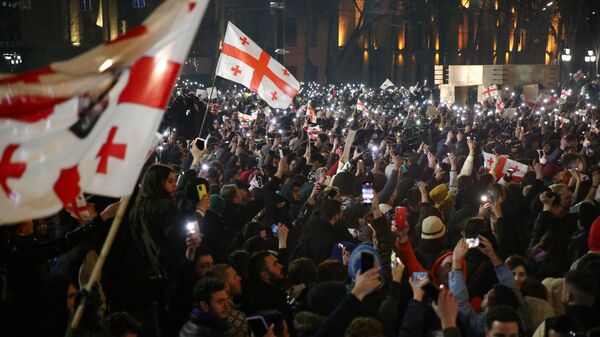 Protestas en Georgia - Sputnik Mundo