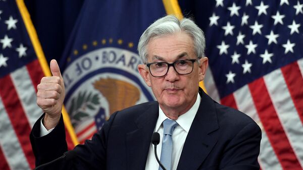 El presidente de la Reserva Federal de EEUU, Jerome Powell - Sputnik Mundo