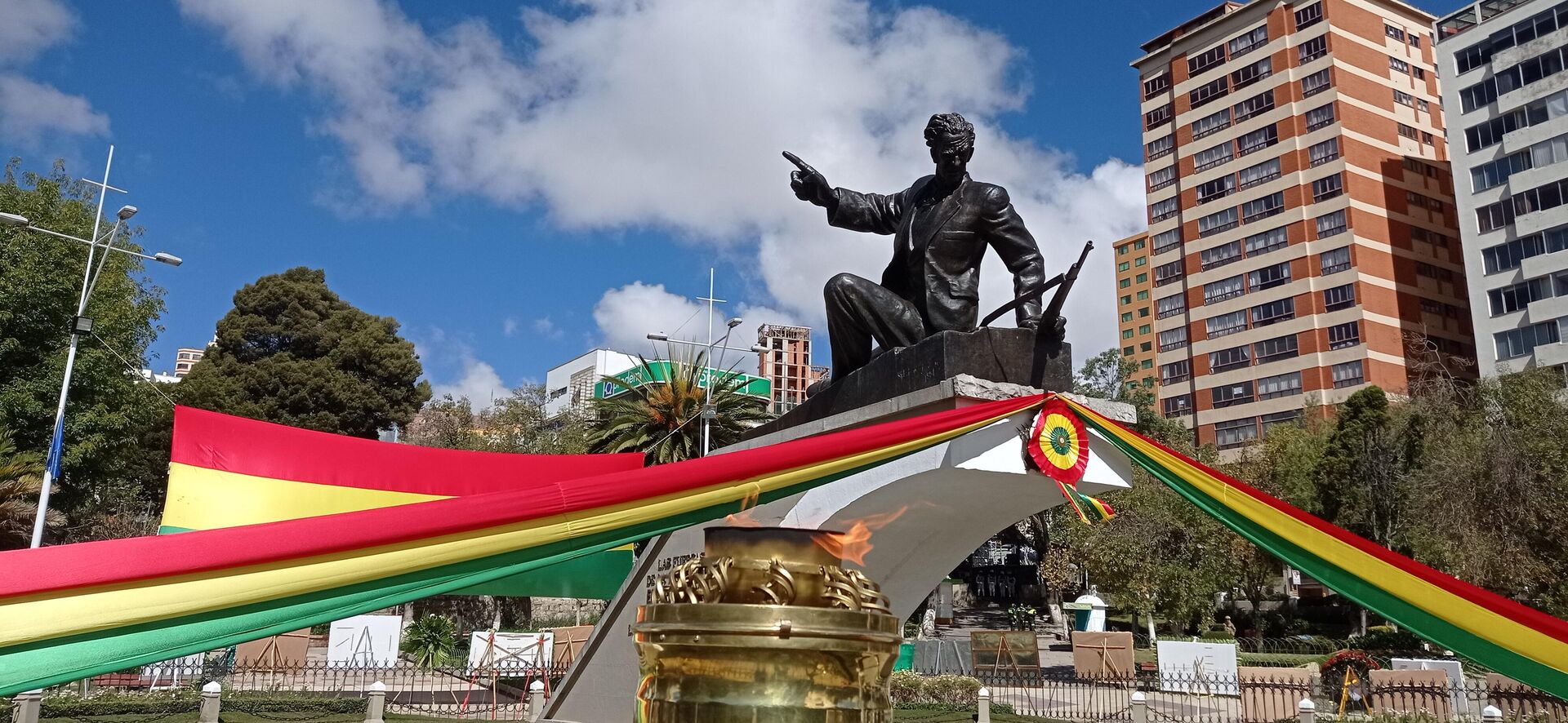 Acto por el Día del Mar en la plaza Abaroa en La Paz, Bolivia - Sputnik Mundo, 1920, 24.03.2023