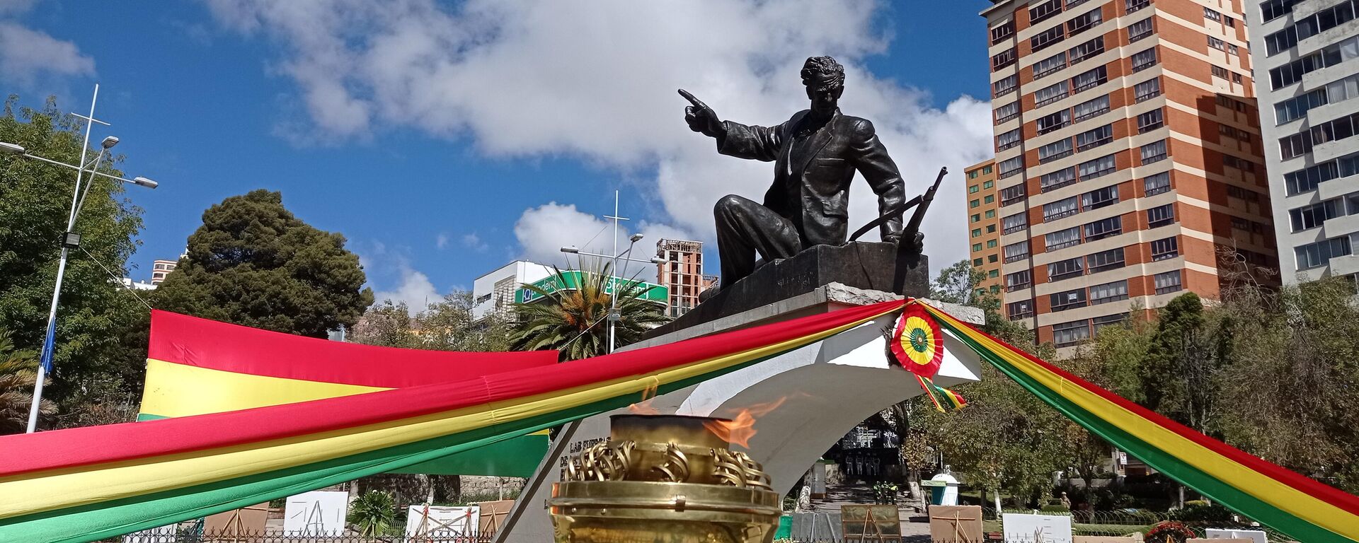 Acto por el Día del Mar en la plaza Abaroa en La Paz, Bolivia - Sputnik Mundo, 1920, 24.03.2024