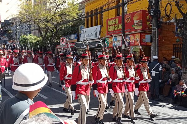 Acto por el Día del Mar en la plaza Abaroa, en La Paz, Bolivia - Sputnik Mundo