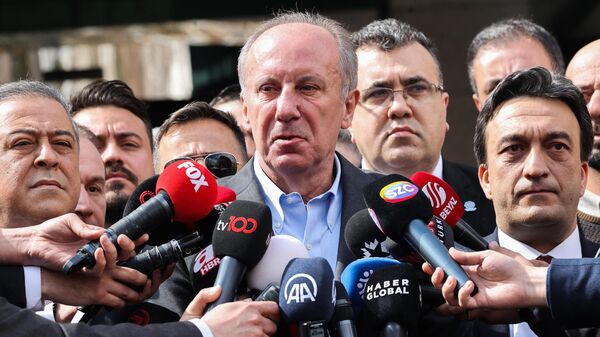 El líder del partido Memleket (Terruño), Muharrem Ince - Sputnik Mundo