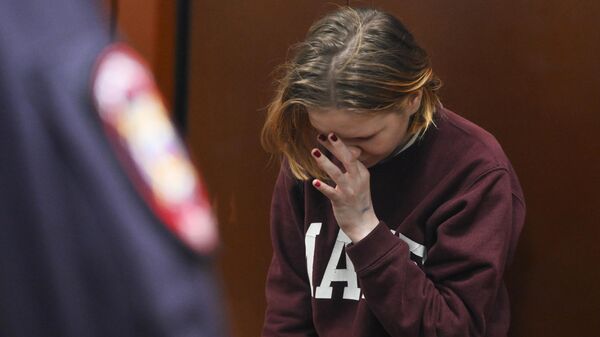 Daria Trépova, acusada del atentado en el que murió el corresponsal de guerra ruso Vladlén Tatarski  - Sputnik Mundo