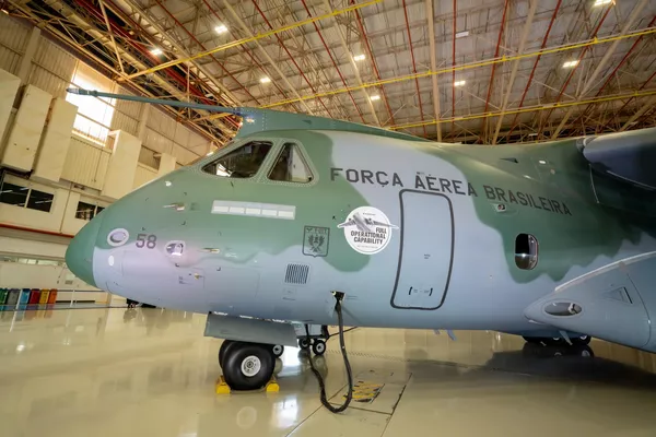 Lugar donde se realizó la ceremonia de certificación del jet multimisión C-390 Millennium de Embraer Lugar donde se realizó la ceremonia de certificación del jet multimisión C-390 Millennium de Embraer - Sputnik Mundo