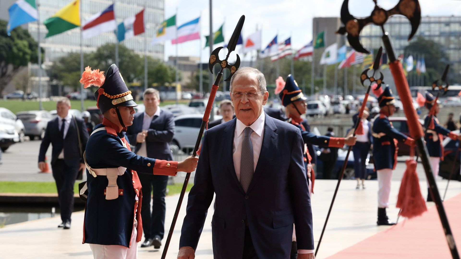 Serguéi Lavrov, el canciller ruso, visita a Brasilia, el 17 de abril de 2023 Serguéi Lavrov, el canciller ruso, visita a Brasilia, el 17 de abril de 2023 - Sputnik Mundo, 1920, 18.04.2023