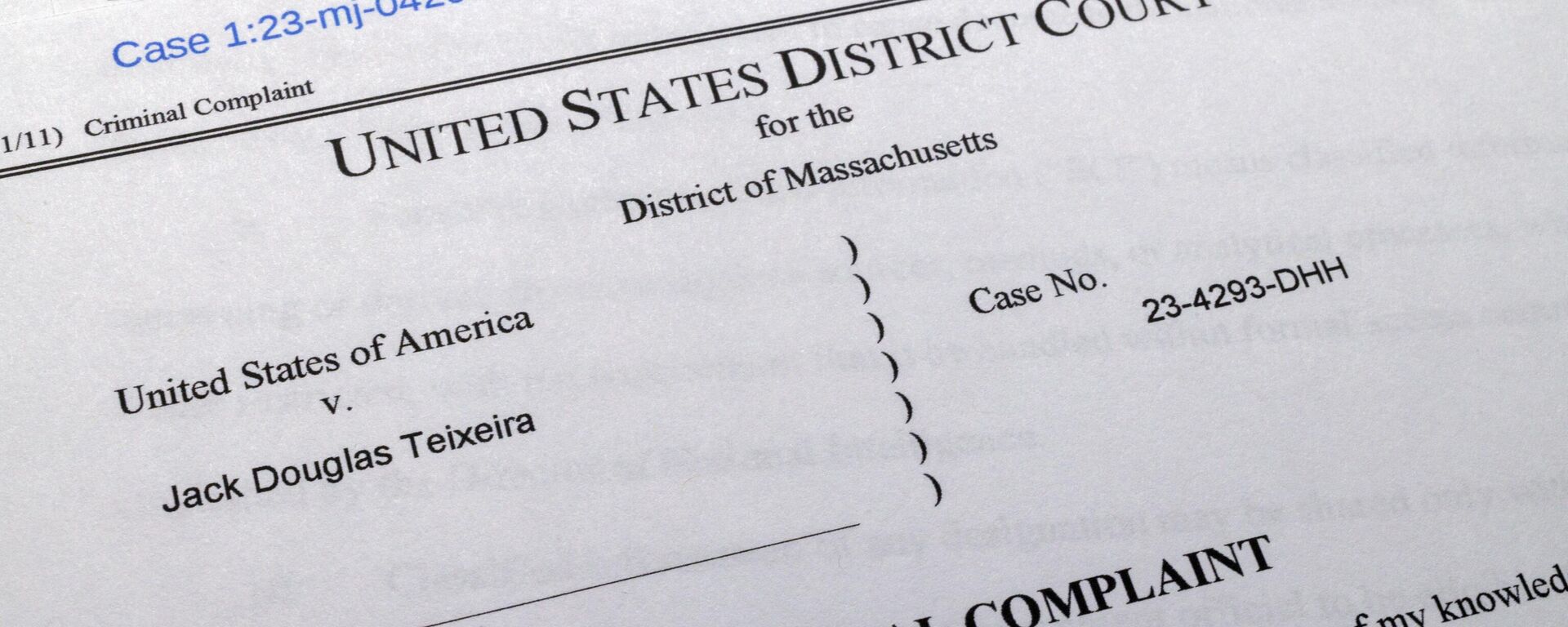 La denuncia penal contra Jack Teixeira, el presunto responsable de filtrar información clasificada del Pentágono y miembro de la Guardia Nacional Aérea de Massachusetts - Sputnik Mundo, 1920, 19.04.2023