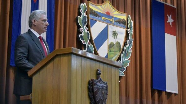 El presidente de Cuba, Miguel Díaz-Canel - Sputnik Mundo