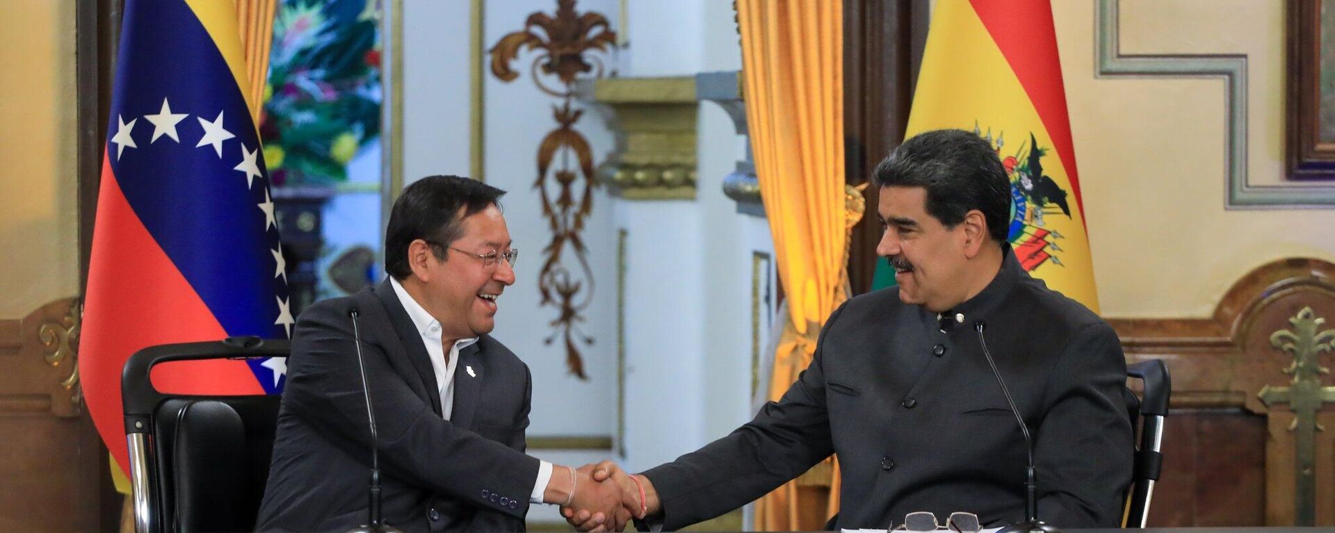 El presidente boliviano, Luis Arce, y su par, Nicolás Maduro - Sputnik Mundo, 1920, 21.04.2023