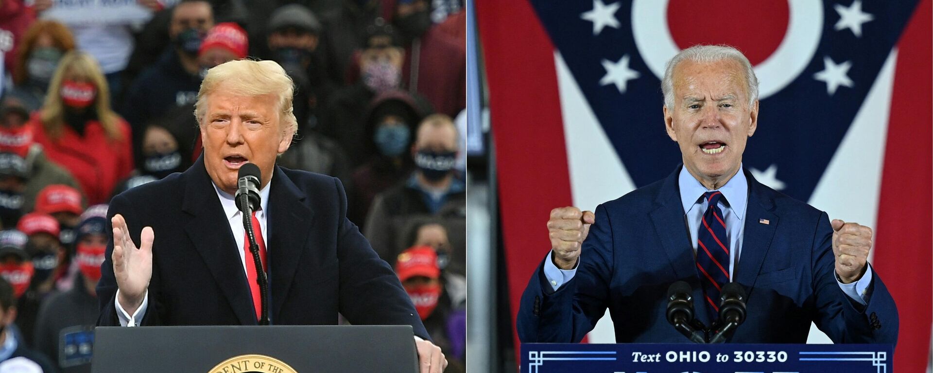 El exmandatario de EEUU, Donald Trump, y el actual presidente, Joe Biden - Sputnik Mundo, 1920, 30.06.2023