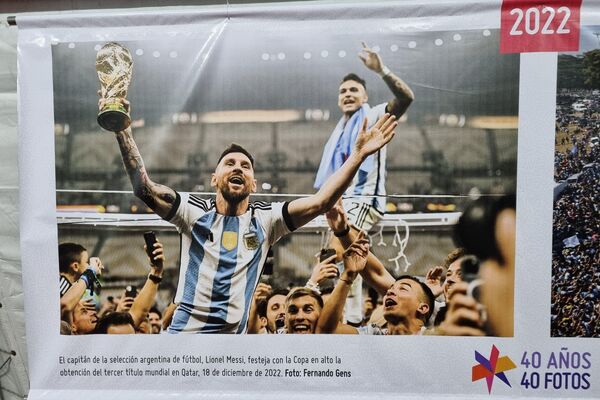 El homenaje a los campeones del mundial de Catar 2022. - Sputnik Mundo