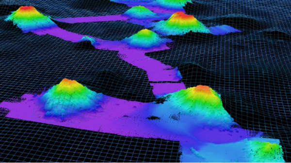 Datos batimétricos de los montes submarinos de Nueva Inglaterra recogidos con la variante EM 304 MK II durante la expedición 2021 North Atlantic Stepping Stones - Sputnik Mundo