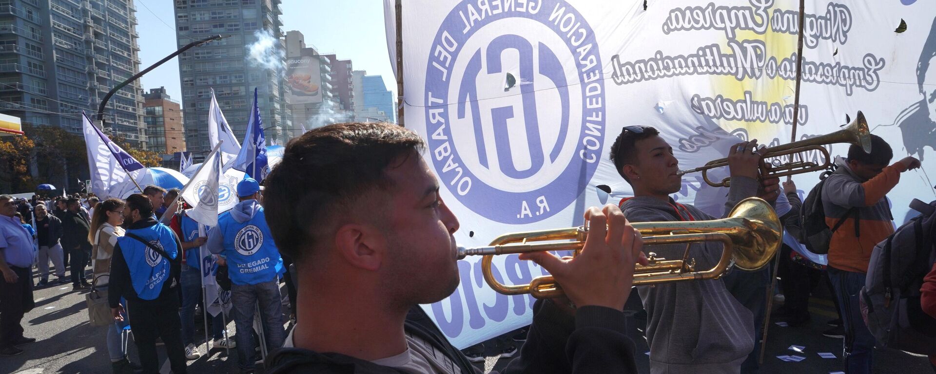 Acto de la CGT en Buenos Aires por el Día del Trabajador - Sputnik Mundo, 1920, 02.05.2023