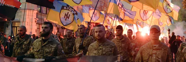 Militares del batallón Azov (prohibido en Rusia) - Sputnik Mundo