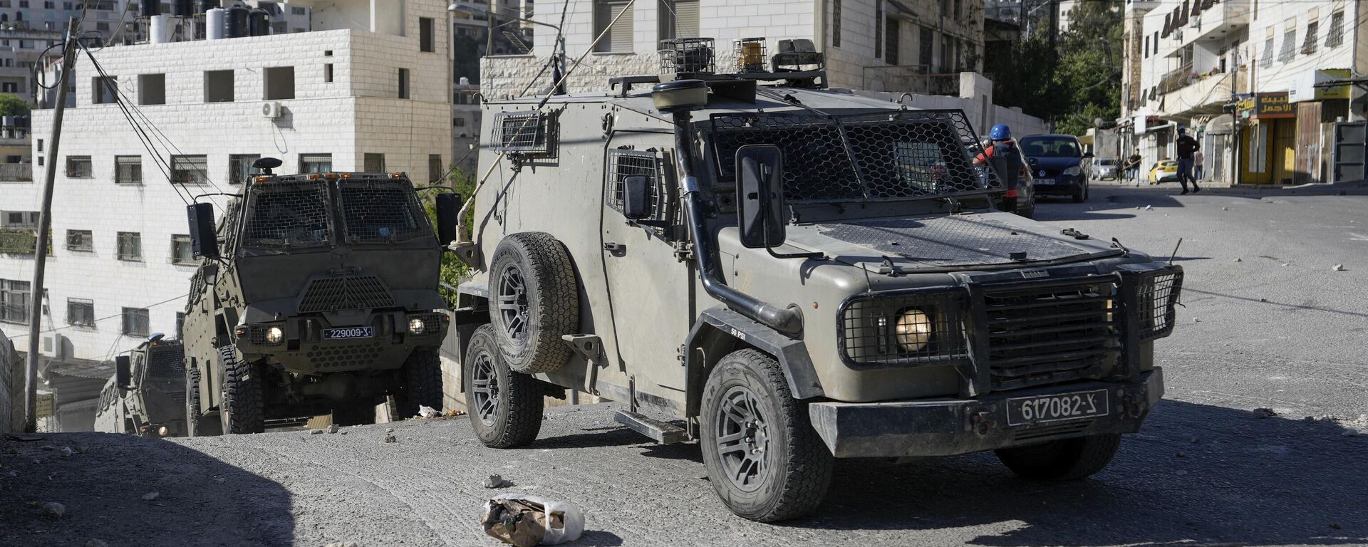 Un convoy de vehículos militares israelíes - Sputnik Mundo, 1920, 14.05.2023