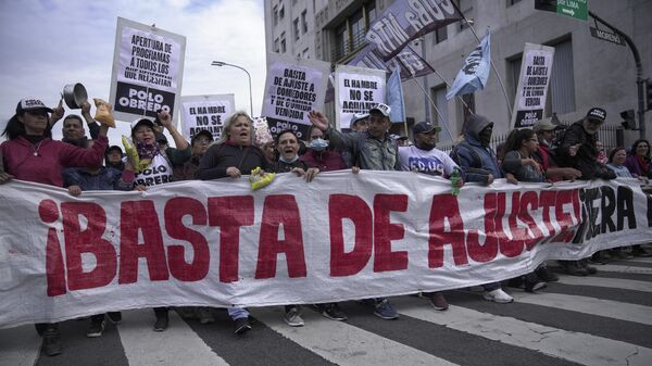 Protestas en Argentina - Sputnik Mundo