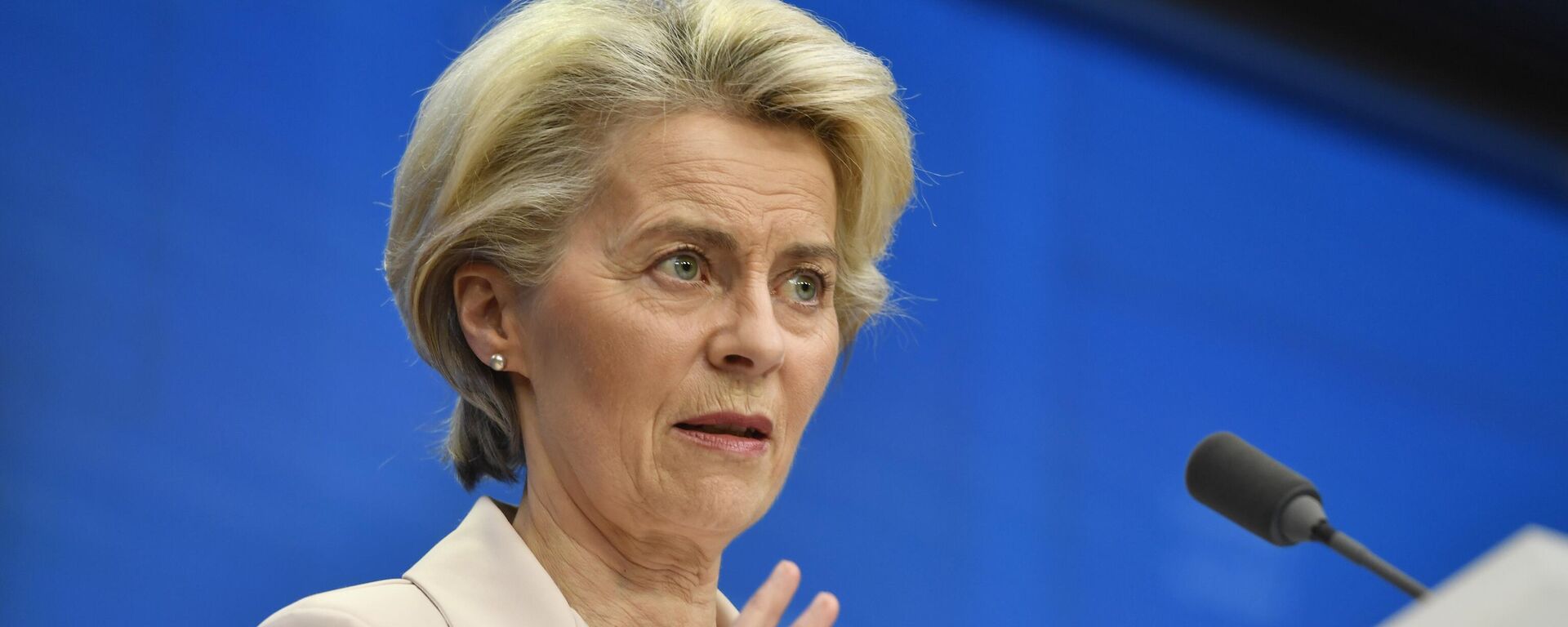 La presidenta de la Comisión Europea, Ursula von der Leyen - Sputnik Mundo, 1920, 19.02.2024