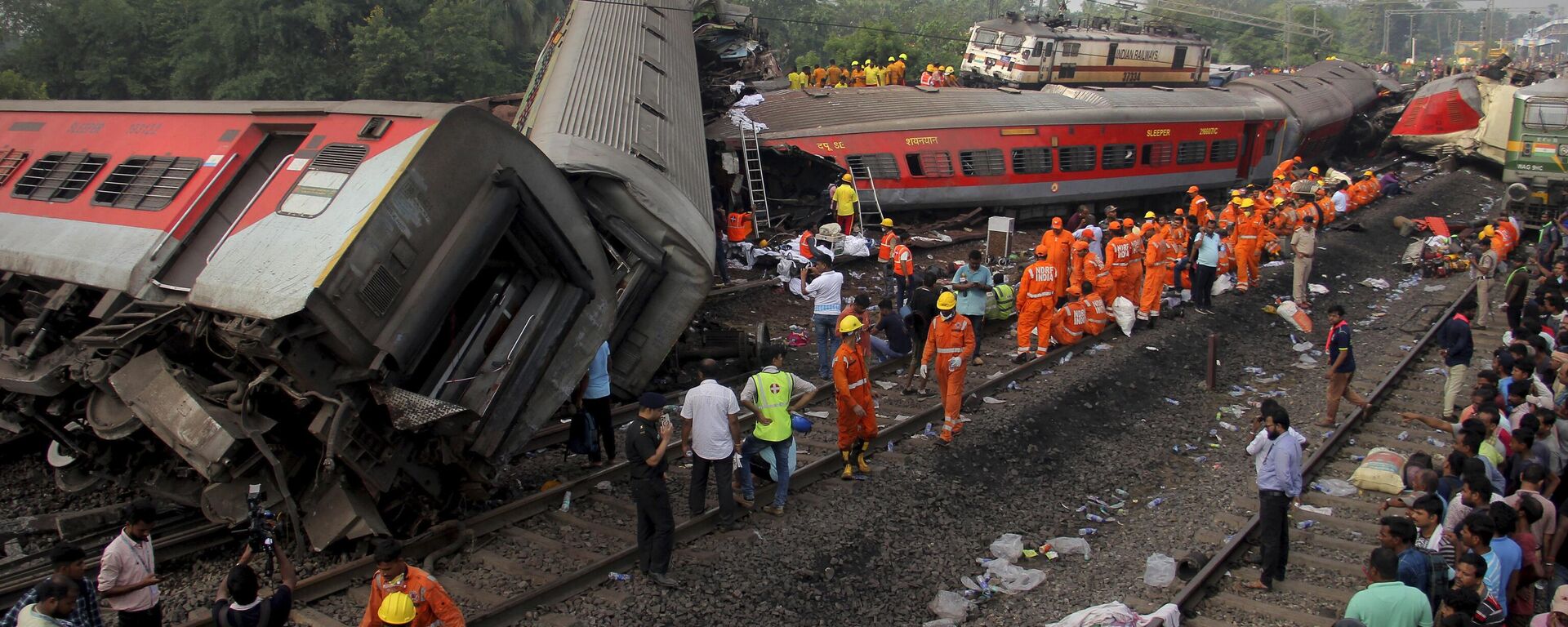 La colisión de trenes en el noreste de la India - Sputnik Mundo, 1920, 03.06.2023