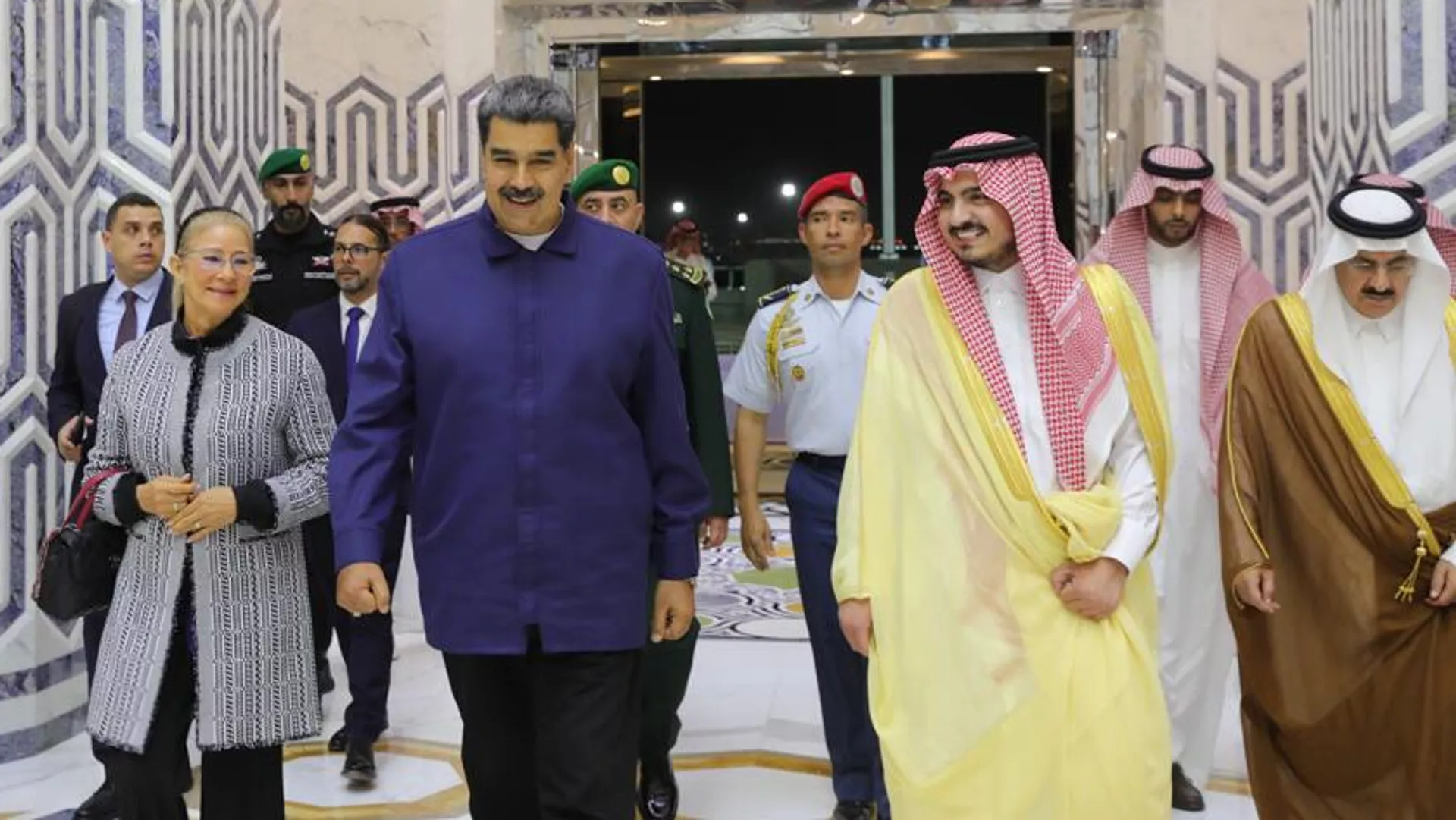 Nicolás Maduro, presidente de Venezuela, Badr bin Sultan bin Abdulaziz Al Saud, vicegobernador de La Meca
