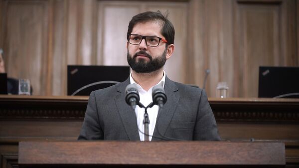 Presidente de la República Gabriel Boric Font participa de la ceremonia de instalación del Consejo Constitucional - Sputnik Mundo