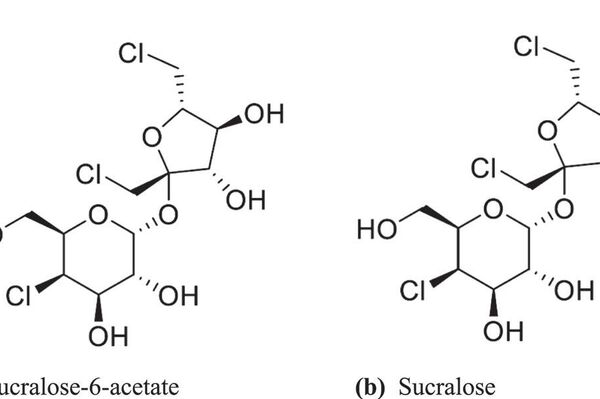 Las estructuras químicas de la sucralosa-6-acetato y de la sucralosa. - Sputnik Mundo