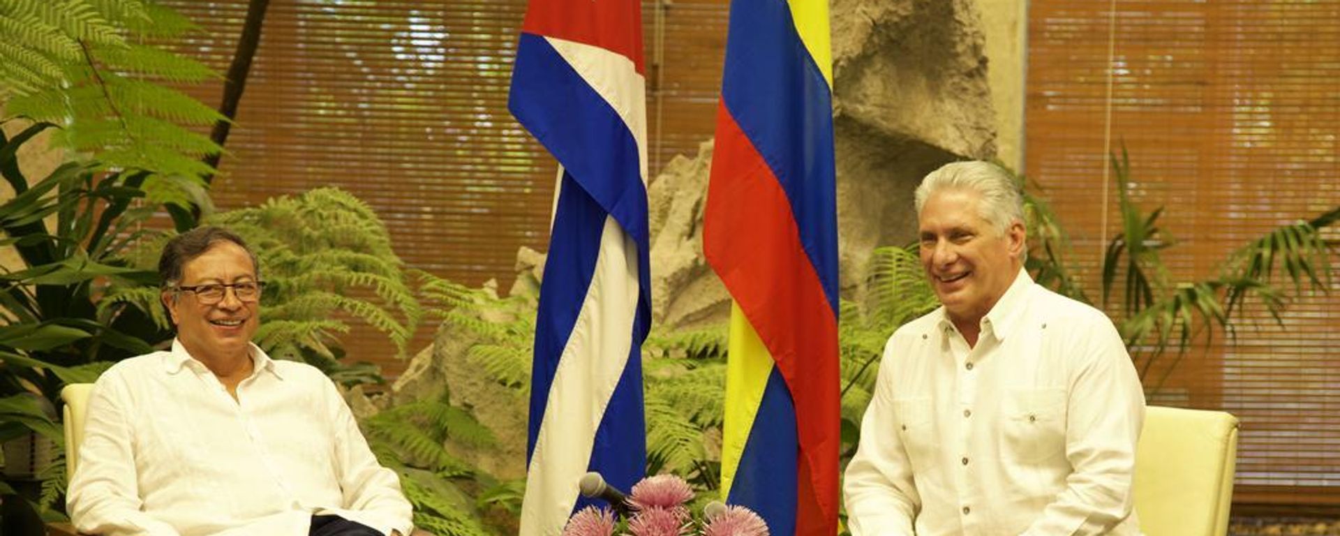 Gustavo Petro, presidente de Colombia, y Miguel Díaz-Canel, presidente de Cuba.  - Sputnik Mundo, 1920, 10.06.2023