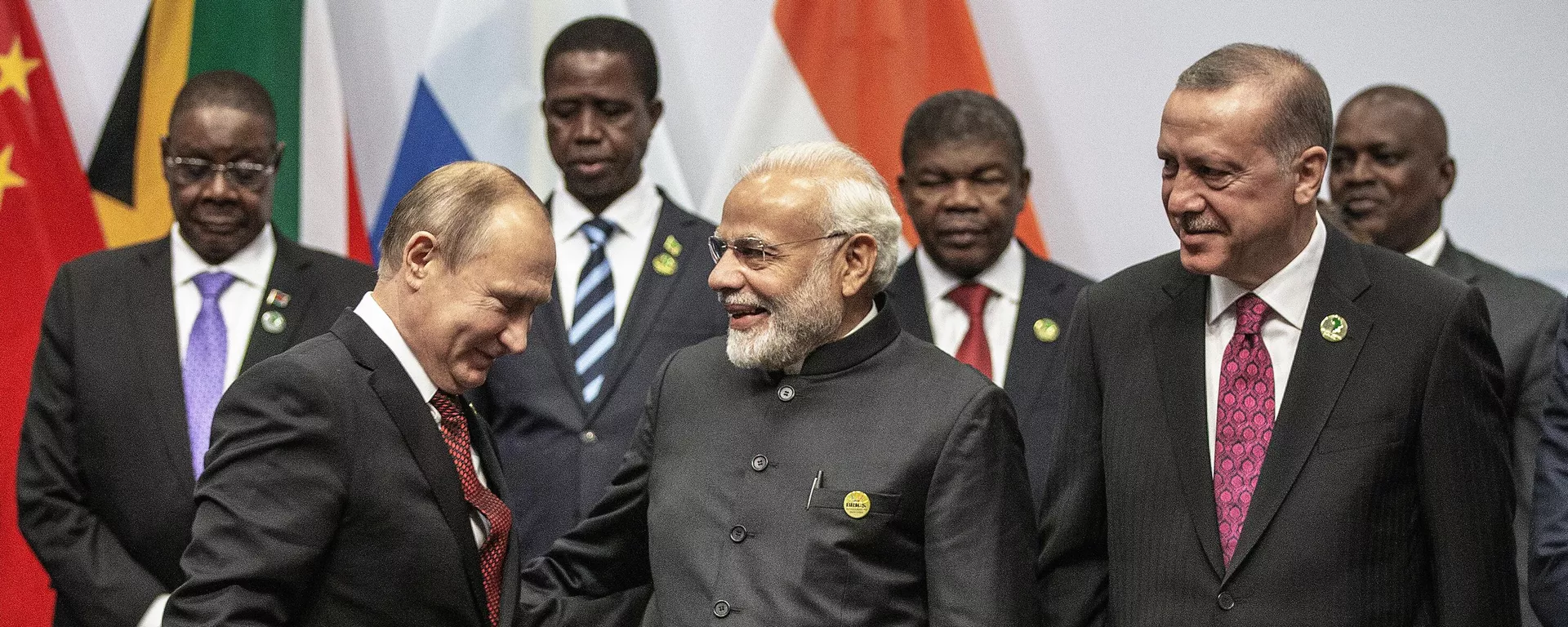 Los líderes de los BRICS en 2018 Los líderes de los BRICS en 2018 - Sputnik Mundo, 1920, 11.06.2023