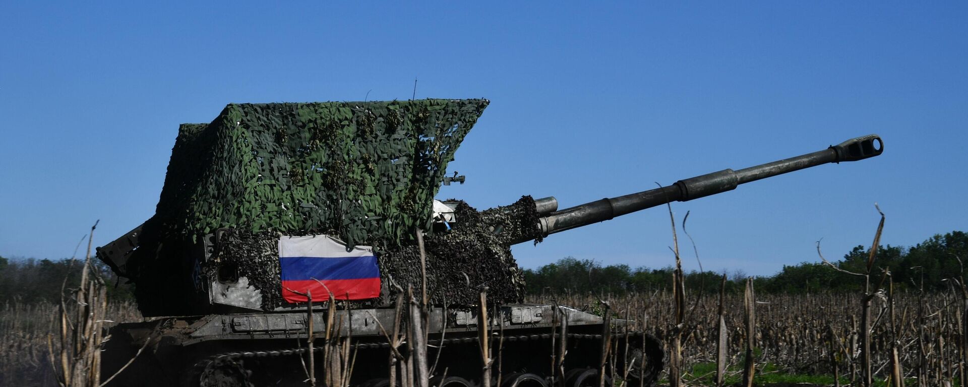 Un obús autopropulsado 2S19 MSTA-S de las Fuerzas Armadas rusas Un obús autopropulsado 2S19 MSTA-S de las Fuerzas Armadas rusas - Sputnik Mundo, 1920, 23.07.2023