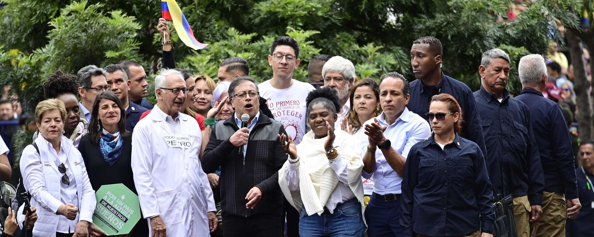 El presidente Gustavo Petro y la vicepresidenta Francia Márquez en Bogotá - Sputnik Mundo, 1920, 15.06.2023