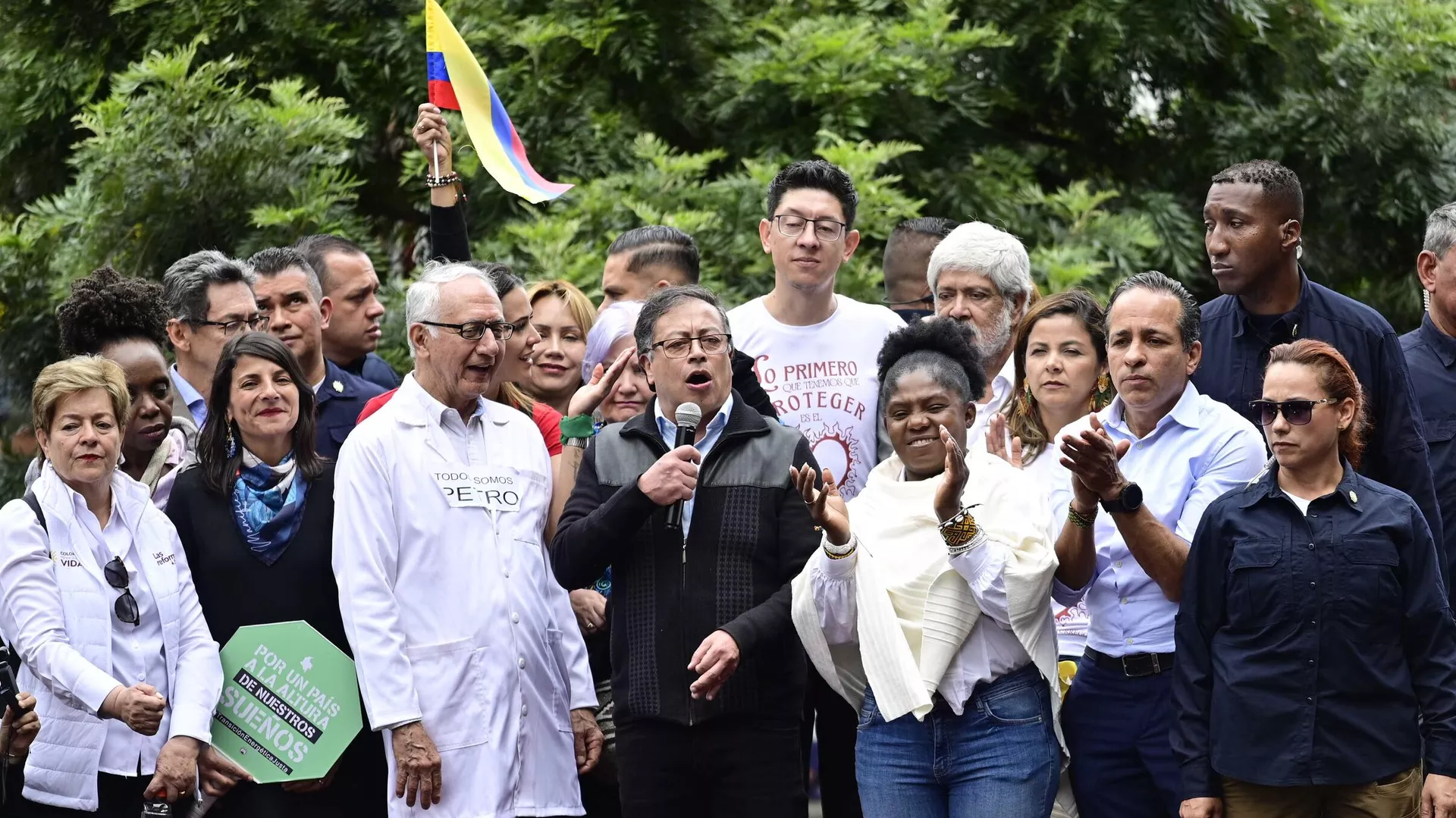 El presidente Gustavo Petro y la vicepresidenta Francia Márquez en Bogotá El presidente Gustavo Petro y la vicepresidenta Francia Márquez en Bogotá - Sputnik Mundo, 1920, 15.06.2023
